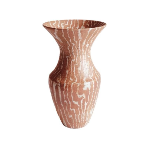 Handmade Shino Glaze Vase (Wood Grain 4) Main Image